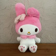 サンリオ　キャラクターズドール マイメロディ　ぬいぐるみ マスコット　ゴム紐付き