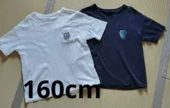 160cm GAP Tシャツ 2枚セット ホワイト ネイビー
