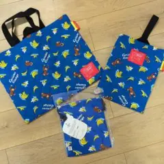 【新品未使用】キルティングレッスンバッグ 上履き入れ、巾着3点セット