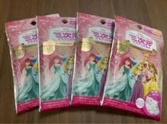 三次元マスク　ディズニー　ディズニープリンセス　不織布　マスク　使い捨て　4P
