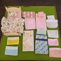 シルバニアファミリー 寝具セット　ベッドおまけ特典付き