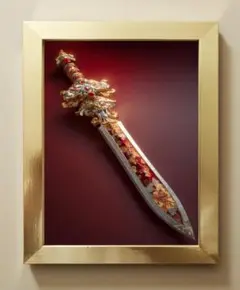 163【文殊菩薩の智剣・宝珠型】智慧と真理を象徴する輝き【神仏画】