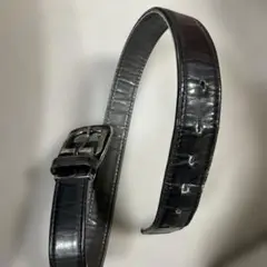 黒 クロコダイル風 ベルト