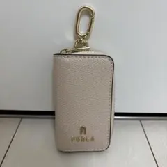 FURLA レザーキーケース ベージュピンク