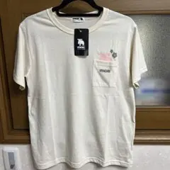 moz ポケット付きアイボリーTシャツ