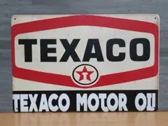 TEXACO MOTOR OIL レトロ風 ブリキ看板 OK1947