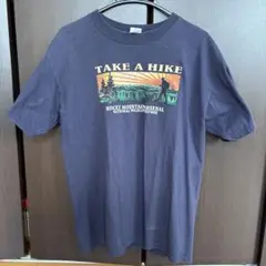 Take A Hike Tシャツ Lサイズ ダークパープル　ネイビー