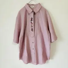 【USED】レトロ 刺繍シャツ ※着画あり