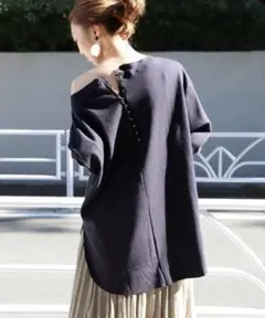 Plage ホックテープサーマルプルオーバー2/ネイビー