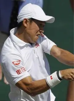 ユニクロ　リストバンド　テニス　錦織圭　白　Wimbledon ホワイト