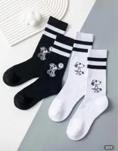 【新品】２足♪スヌーピー柄 ゴルフソックス