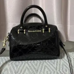 お値下げ！Maison de FLEUR ブラックショルダーバッグ