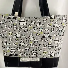 セミオーダートートバッグ　ハンドメイド（パンダ）
