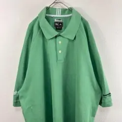 USA古着 adidas アディダス オーバーサイズ ポロシャツ ミントグリーン