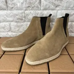 ZARA ザラ サイドゴアブーツ ベージュ スエード ジュートソール