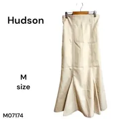 ★美品★Hudson ロングスカート フレア マーメイド ウエストゴム M