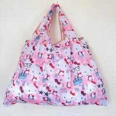 エコバッグ コンパクト ディズニー キャラクター キティめがね