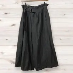 D0232 キューティーブロンド ガウチョパンツ ズボン (L) グレー