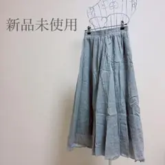 【新品未使用】サラッとシンプルパンツ ワイドパンツ ガウチョパンツ グレー