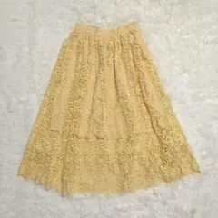 未使用☆H＆M　カットワークレース　スカート　刺繍