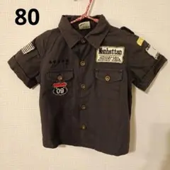 REPAYSAN リペイザン ワッペン付ミリタリーシャツ 80
