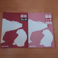 四谷大塚予習シリーズ5年下国語　解答付き