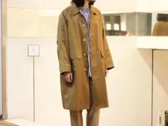 AURALEE LIGHT FINX POLYESTER COAT