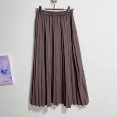 ルノンキュール　プリーツスカート　茶色