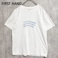 美品⭐️ FIRSTHAND プリント Tシャツ 半袖 【Free】 ホワイト