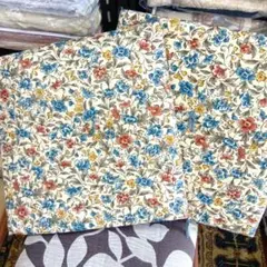 薄い小座布団　シートわた入　綿紬生地　 約45×45cm 2枚セット