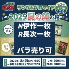 忍たま乱太郎　ランダムブロマイド　Ｌ判　2025夏の陣の段　伊作　長次