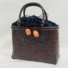 籠バッグ　巾着バッグ　和装バッグ　プラスチック　FB-510