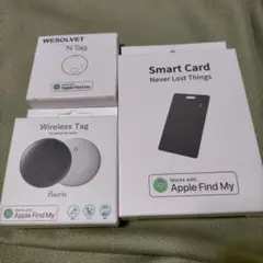 Apple Find My対応トラッキングデバイス3点セット