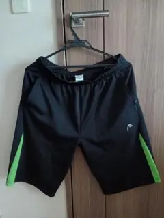 メンズブラックハーフパンツ