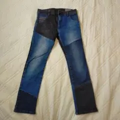 【美品】DIESEL KIDS パッチワークデニム 8Y