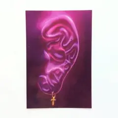 SUPREME EAR PURPLE STICKER