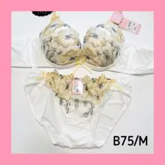 【♡/ラス1/sale】10499YE B75/M ブラショーツセット