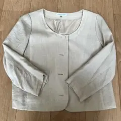 BEAMS HEART ノーカラージャケット サイズ0