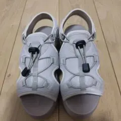 くらしと生協 エアソールメッシュ 厚底サンダル Mサイズ
