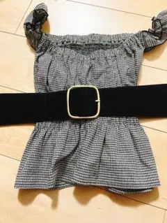 デイライルノアール　ギンガムチェック　2wayトップス