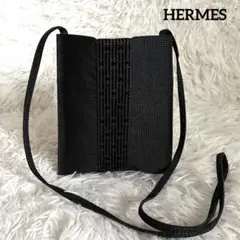 極美品✨ エルメス エールライン ショルダーバッグ グレー 斜め掛け ポシェット