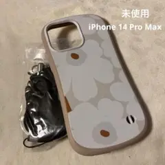 未使用　マリメッコ花柄シリコン　iPhone 14 pro max ケース ス