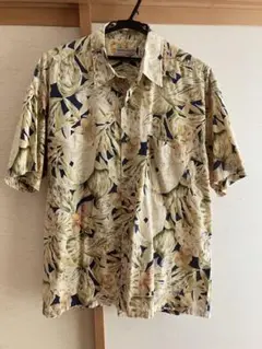 TRIMMER CRAFTS フローラル柄 半袖シャツ Lサイズ