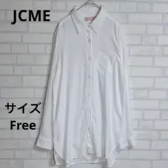 【JCME】ロングシャツ　白/ホワイト　サイズFree