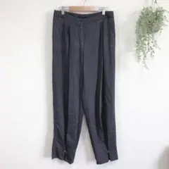 2723 シスレー タックパンツ カジュアル シンプル ボトム ベーシック L