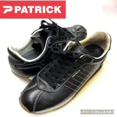 ☆極美品☆PATRICK ブラック レザー スニーカー　本革　36