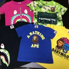 A Bathing Ape シャークデザインTシャツ 5点セット