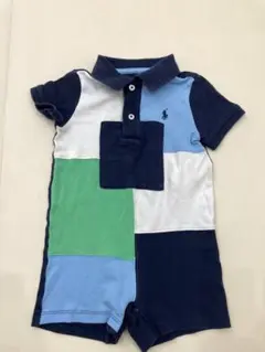 Ralph Lauren ポロシャツスタイル マルチカラーロンパース