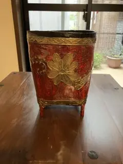 タイチェンマイ　バンブー飾り　ゴミ箱