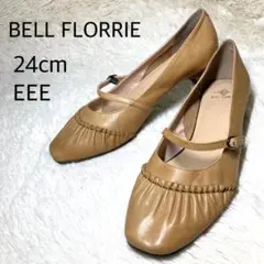 BELL FLORRIE パンプス ハイヒール 本革 ブラウン 24cmEEE